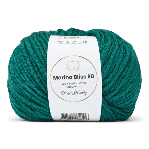 LindeHobby Merino Bliss 90 22 Vert forêt