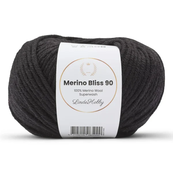 LindeHobby Merino Bliss 90 08 Brun très foncé