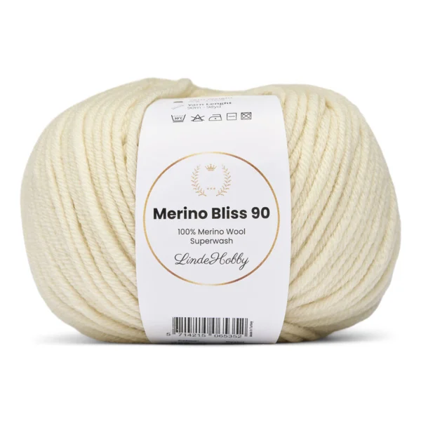 LindeHobby Merino Bliss 90 01 Crème