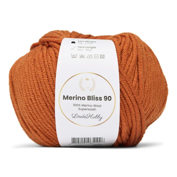 LindeHobby Merino Bliss 90 18 Cannelle brûlée