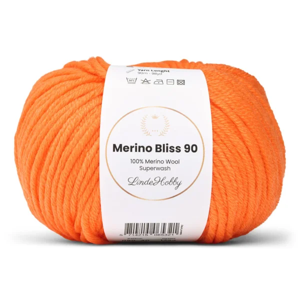 LindeHobby Merino Bliss 90 40 Orange fluo