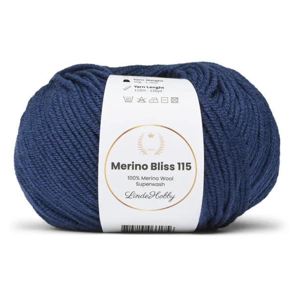 LindeHobby Merino Bliss 115 31 Bleu marine