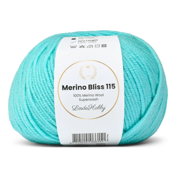 LindeHobby Merino Bliss 115 29 Vert d’eau clair