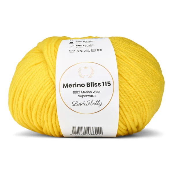 LindeHobby Merino Bliss 115 15 Jaune