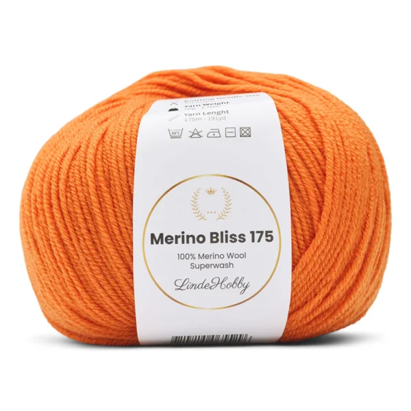 LindeHobby Merino Bliss 175 17 Orange brûlé
