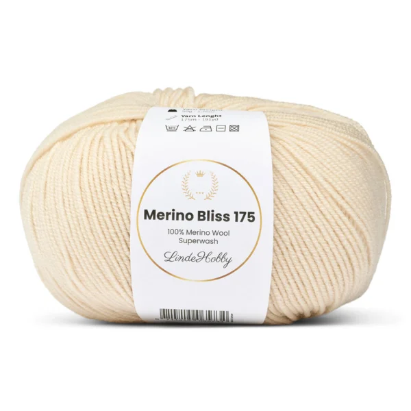 LindeHobby Merino Bliss 175 38 Crème chaleureuse