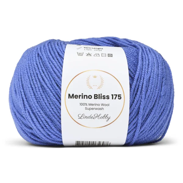 LindeHobby Merino Bliss 175 34 Bleu bleuet