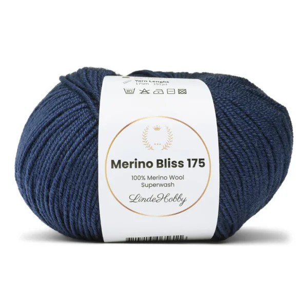 LindeHobby Merino Bliss 175 26 Bleu foncé