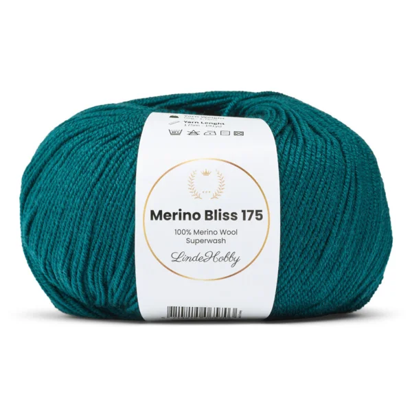 LindeHobby Merino Bliss 175 35 Sarcelle foncé