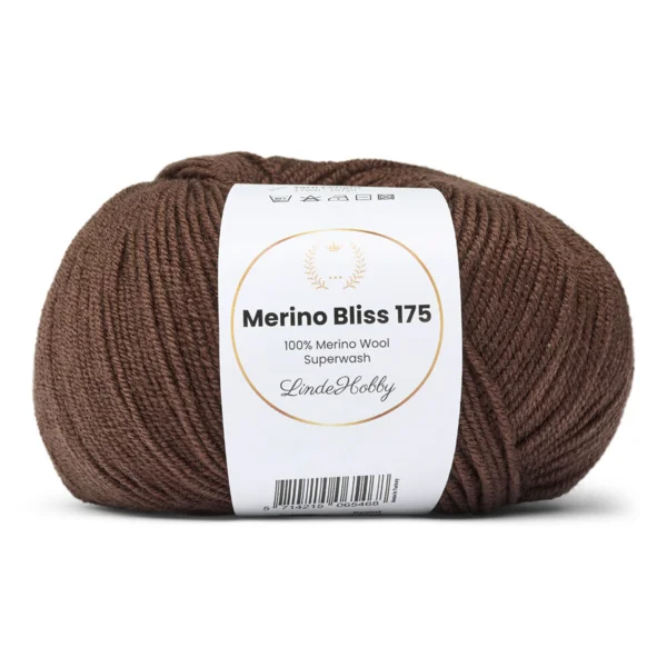 LindeHobby Merino Bliss 175 11 Marron foncé
