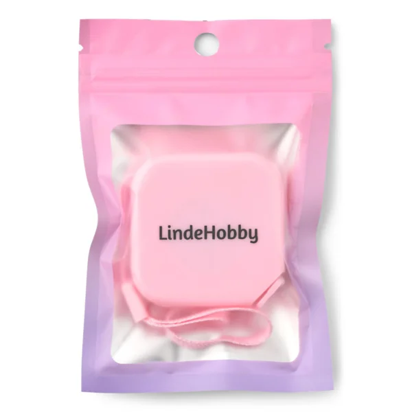 LindeHobby Mètre Ruban Carré Rétractable, 150 cm Rose