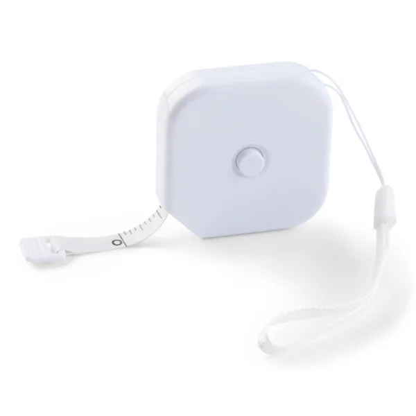 LindeHobby Mètre Ruban Carré Rétractable, 150 cm Blanc