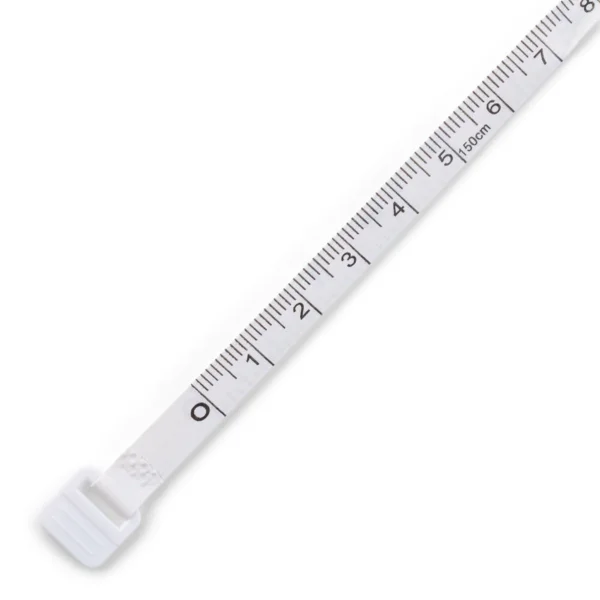 LindeHobby Mètre Ruban Carré Rétractable, 150 cm Blanc