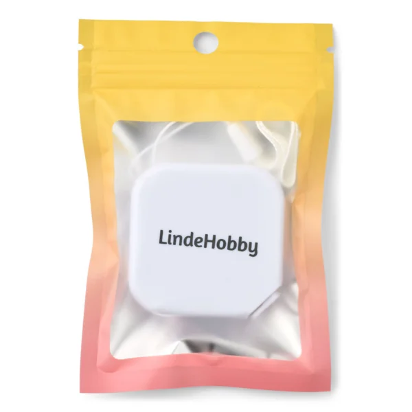 LindeHobby Mètre Ruban Carré Rétractable, 150 cm Blanc