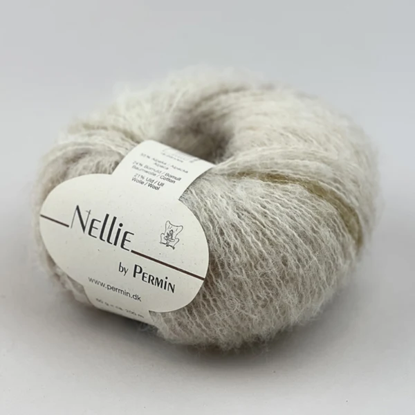 Permin Nellie 02 Blanc cassé/vert/doré