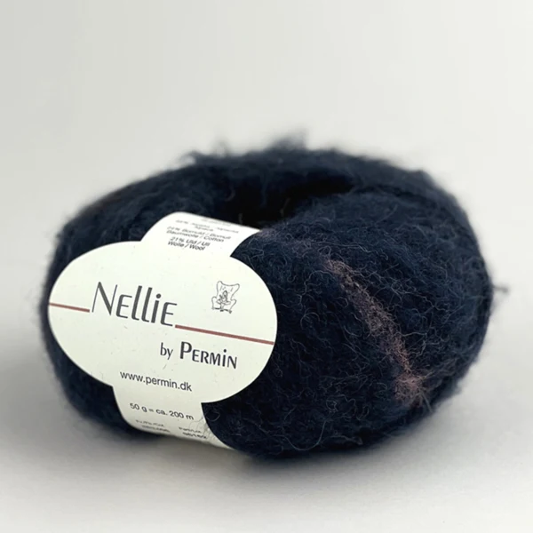 Permin Nellie 13 Bleu marine/rose/bordeaux
