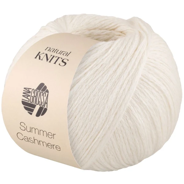 Lana Grossa Summer Cashmere 01 Blanc