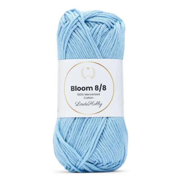 LindeHobby Bloom 8/8 Mercerized Cotton 28 Bleu bébé