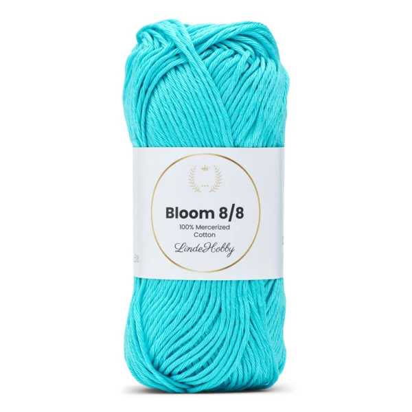 LindeHobby Bloom 8/8 Mercerized Cotton 15 Turquoise