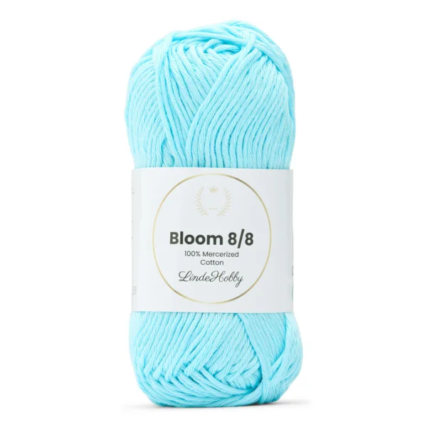 LindeHobby Bloom 8/8 Mercerized Cotton 14 Bleu ciel