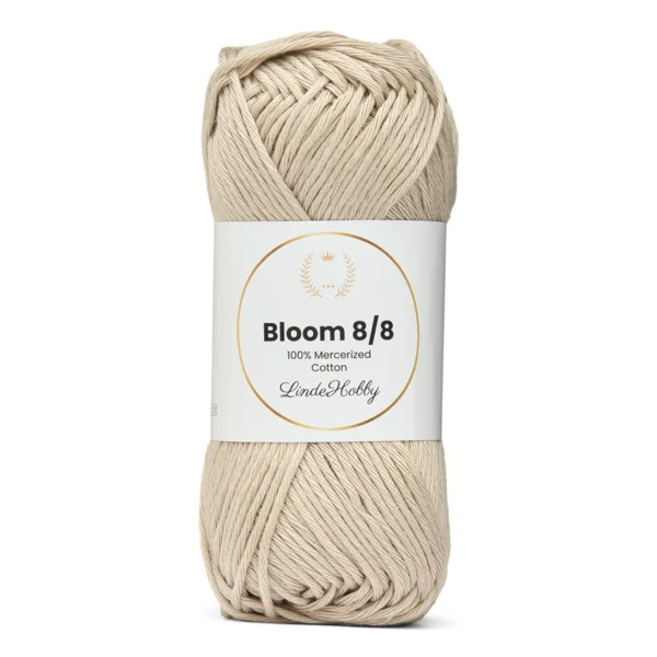 LindeHobby Bloom 8/8 Mercerized Cotton 39 Gris perle