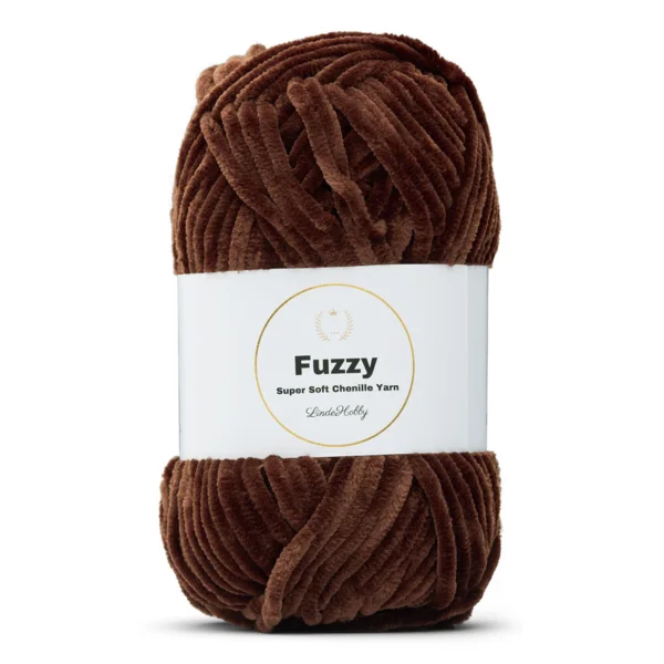 LindeHobby Fuzzy Chenille 20 Bittere koffie