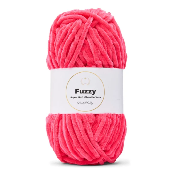 LindeHobby Fuzzy Chenille 21 Donkere suikerroze