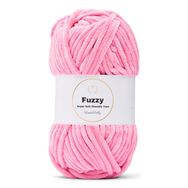 LindeHobby Fuzzy Chenille 14 Donkerroze