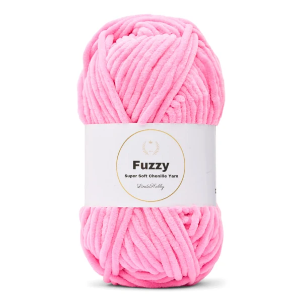 LindeHobby Fuzzy Chenille 48 Neonlichtroze