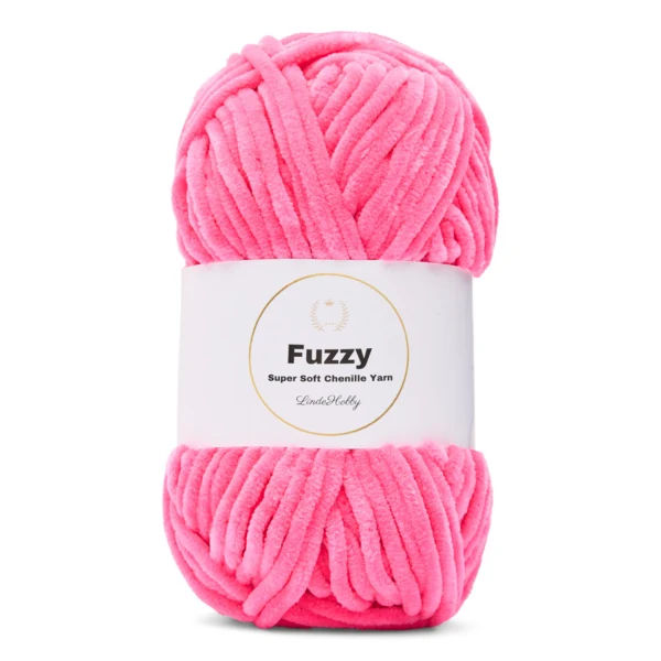 LindeHobby Fuzzy Chenille 49 Neonroze