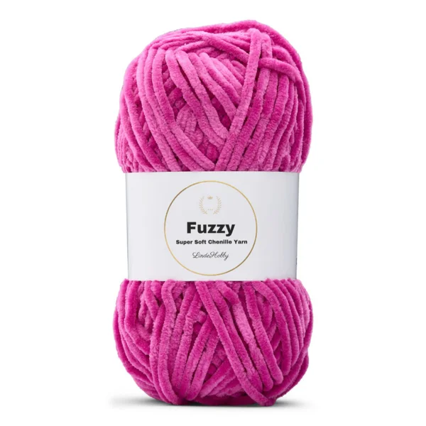 LindeHobby Fuzzy Chenille 45 Donker fuchsia