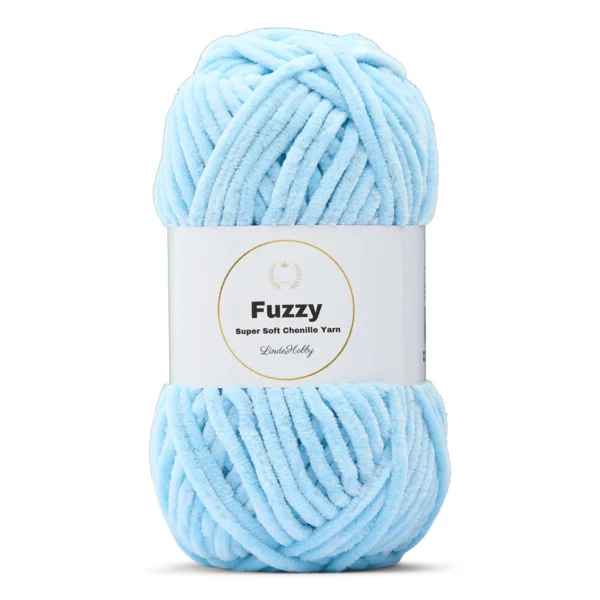LindeHobby Fuzzy Chenille 07 Babyblauw