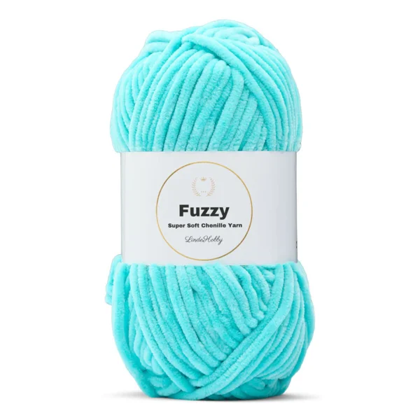 LindeHobby Fuzzy Chenille 13 Blauwgroen (Teal)