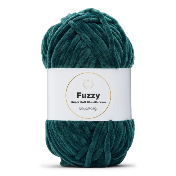 LindeHobby Fuzzy Chenille 28 Smaragdgroen