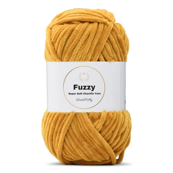 LindeHobby Fuzzy Chenille 16 Mosterdgeel