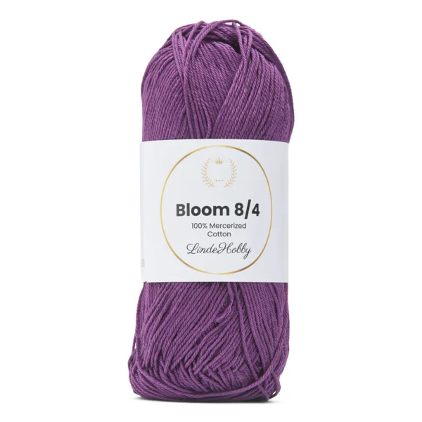 LindeHobby Bloom 8/4 Mercerized Cotton 13 Paars