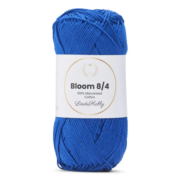LindeHobby Bloom 8/4 Mercerized Cotton 35 Koningsblauw