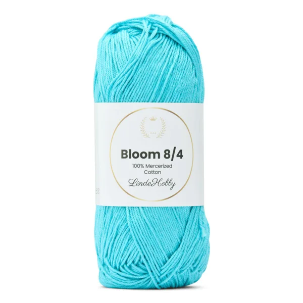 LindeHobby Bloom 8/4 Mercerized Cotton 15 Turkoois