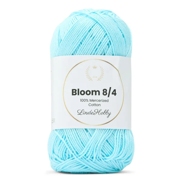 LindeHobby Bloom 8/4 Mercerized Cotton 14 Hemelsblauw
