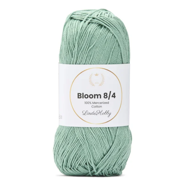 LindeHobby Bloom 8/4 Mercerized Cotton 19 Vintagegroen