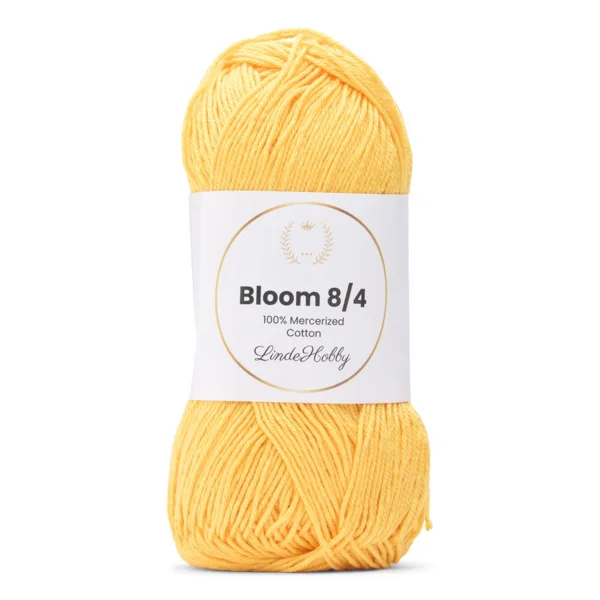LindeHobby Bloom 8/4 Mercerized Cotton 22 Geel
