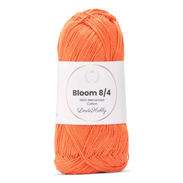 LindeHobby Bloom 8/4 Mercerized Cotton 23 Oranje