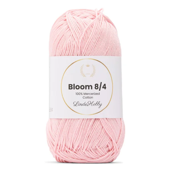 LindeHobby Bloom 8/4 Mercerized Cotton 09 Lichtroze