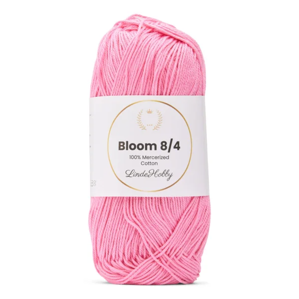 LindeHobby Bloom 8/4 Mercerized Cotton 10 Roze