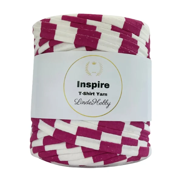 LindeHobby Inspire Print 17 Blanc avec larges rayures rouges