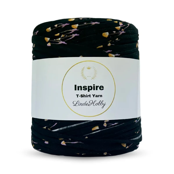 LindeHobby Inspire Print 128 Noir à motif coloré