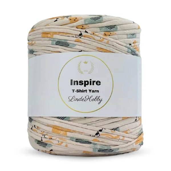 LindeHobby Inspire Print 51 Beige à imprimé animal