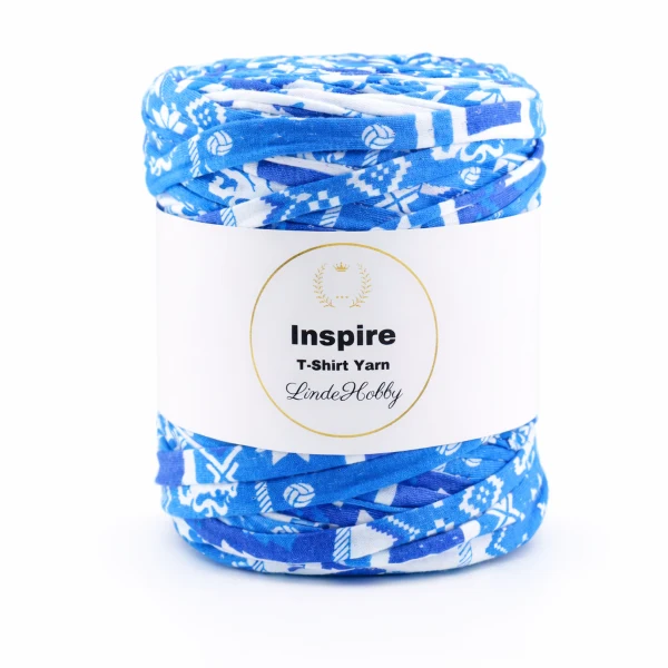 LindeHobby Inspire Print 30 Bleu avec imprimé blanc