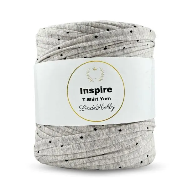 LindeHobby Inspire Print 14 Gris avec pois noirs