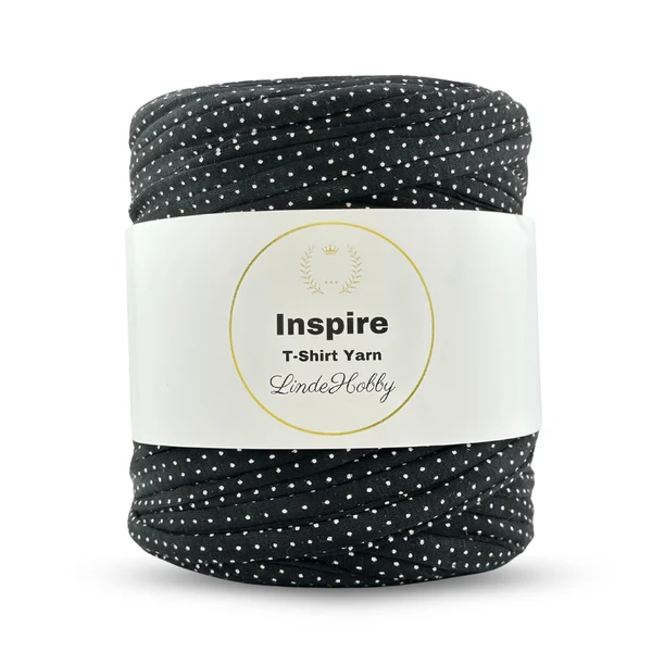LindeHobby Inspire Print 40 Noir avec des pois blancs